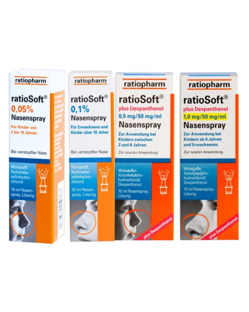 Produktbilder diverse ratioSoft Nasensprays