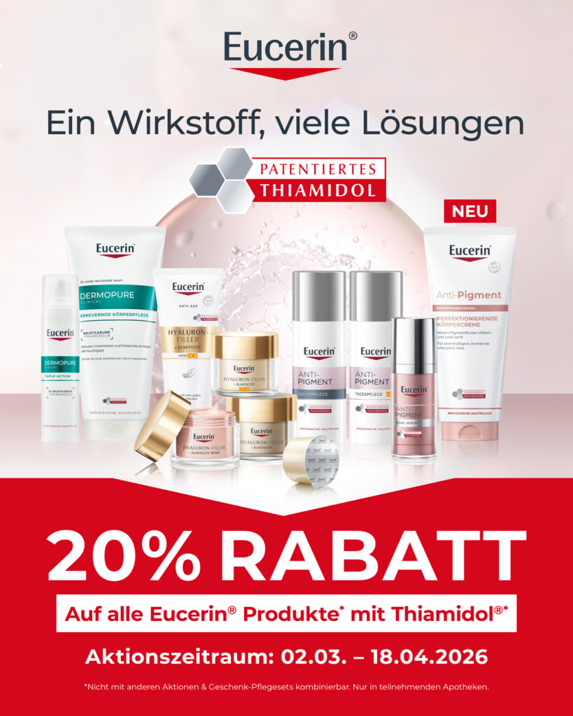 Plakat 20% Rabattaktion Eucerin Thiamidol